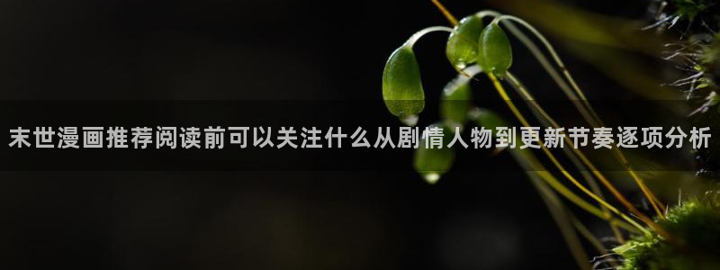 羞羞漫画漫画网站大全:末世漫画推荐阅读前可以关注什么从剧情人物到更新节奏逐项分析